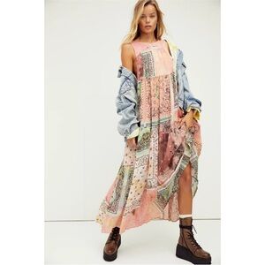 Free People Bandana Rama Maxi Cotton Dress